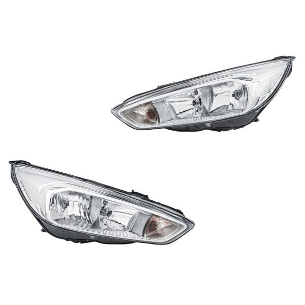 Hauptscheinwerfer-Set links rechts W5W H7/H1 PY21W HELLA für u.a. FORD FOCUS