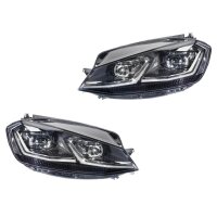 Headlight Set left right LED HELLA suitable for e.g. VW GOLF