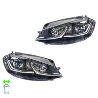 Headlight Set left right LED HELLA suitable for e.g. VW GOLF