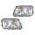 Headlight Set left right 24 V PY21W W5W H7/H1 Halogen FF HELLA for MB ACTROS
