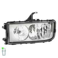 Headlight Set left right 24 V H7/H1 W5W Halogen HELLA for MB AXOR