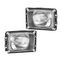 Headlight Set left right 12 V 24 V H4 T4W Halogen HELLA...