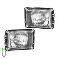 Headlight Set left right 12 V 24 V H4 T4W Halogen HELLA...