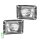 Headlight Set left right 12 V 24 V H4 T4W Halogen HELLA for e.g. MB LK