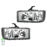 Headlight Set left right 24 V H7/H1 halogen HELLA...