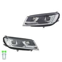 Headlight Set left right WY21W D3S LED W5W Bi-Xenon HELLA...