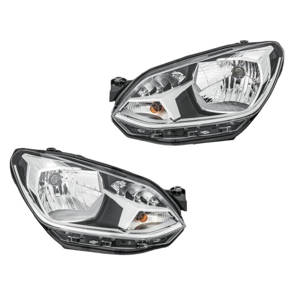 Scheinwerfer-Set links/rechts H4 HELLA für VW Up (121, 122, BL1, BL2)
