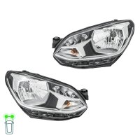 Headlight Set left right 12 V H4 PY21W FF Halogen HELLA...