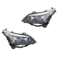 Headlight Set left right 12 V D1S H8 PY21W Bi-Xenon HELLA...