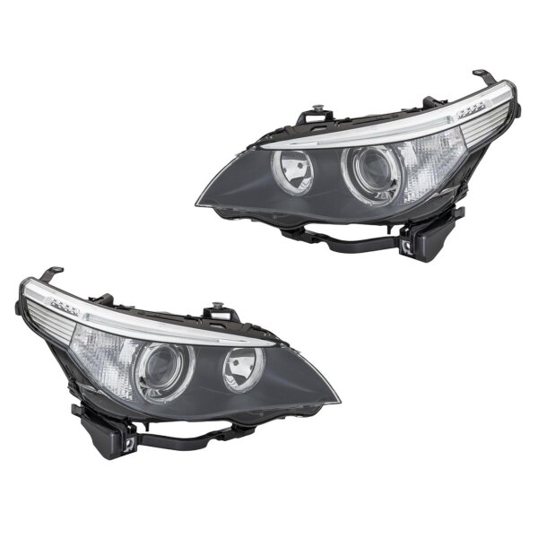 Headlight Set 12 V PY21W D1S/H7 halogen bi-xenon HELLA for BMW 5 Series