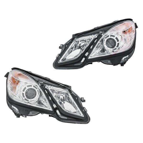 Headlight Set 12 V PY21W W5W H7/H7 DE Halogen HELLA for e.g. MB E-CLASS