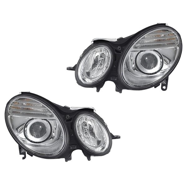 Headlight Set 12 V PY21W D1S/H7 halogen bi-xenon HELLA for e.g. MB