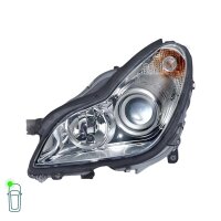 Headlight Set 12 V D2S/H7 W5W PY21W halogen bi-xenon HELLA for MB CLS