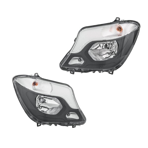 Scheinwerfer-Set li/re PY21W HELLA für Mercedes-Benz Sprinter 3,5-T Box (906)