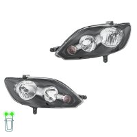 Headlight Set 12 V H15 W5W PY21W H7/H7 FF Halogen HELLA...