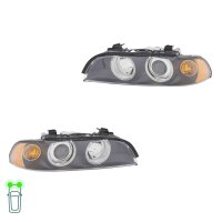 Headlight Set left right 12 V H7/H7 H21W Halogen FF DE...
