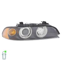 Headlight Set left right 12 V H7/H7 H21W Halogen FF DE HELLA for BMW 5 Series