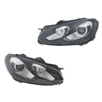 Headlight Set 12 V PY21W W5W D1S DE Bi-Xenon HELLA for...