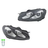 Headlight Set 12 V PY21W W5W D1S DE Bi-Xenon HELLA for...