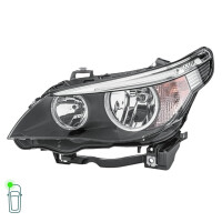 Headlight Set left right 12 V H7/H7 W5W PY21W Halogen HELLA for e.g. BMW 5