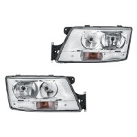 Headlight Set left right 24 V H7/H7 PY21W Halogen HELLA...