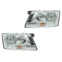 Headlight Set left right 24 V H7/H7 PY21W Halogen HELLA...