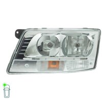 Headlight Set left right 24 V H7/H7 PY21W Halogen HELLA for e.g. MAN TGS