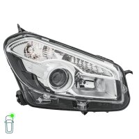Headlight Set 12 V PY21W W5W H7/H7 Halogen DE HELLA for NISSAN QASHQAI