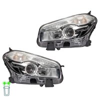 Headlight Set left right 12 V PY21W D1S/H7 W5W Xenon...
