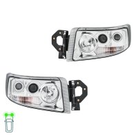 Headlight Set 24 V H7/H1/H3 W5W PY21W DE Halogen HELLA...