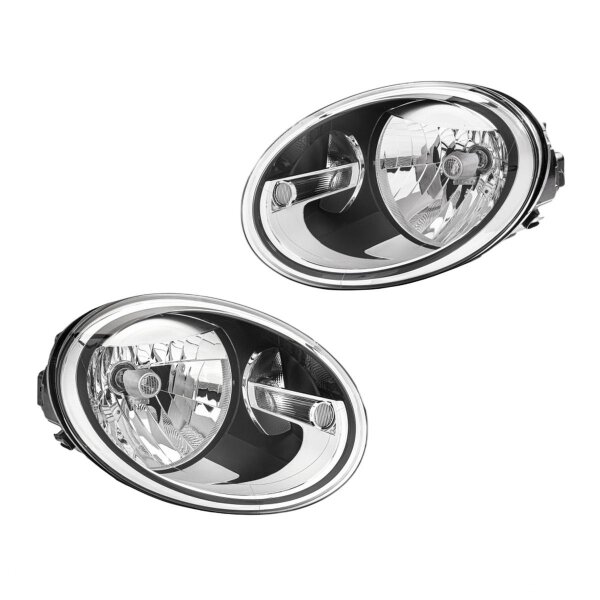 Headlight Set left right 12 V W21/5W H4 Halogen FF HELLA for e.g. VW BEETLE
