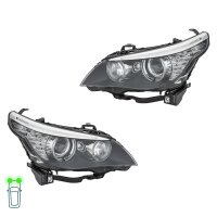 Headlight Set 12 V H8 D1S H3 PY21W Bi-Xenon HELLA for BMW...