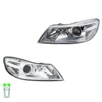 Hauptscheinwerfer-Set 12 V H7/H1 PY21W W5W Halogen FF DE...