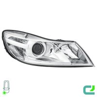 Scheinwerfer-Set links/rechts H7/H1 HELLA für Skoda Octavia II (1Z3)