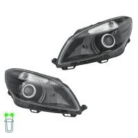 Headlight Set 12 V H7 PY21W W5W Halogen FF DE HELLA for...