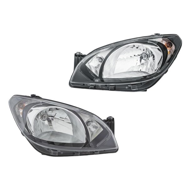 Headlight Set 12 V W21/5W PY21W H4 Halogen HELLA for SKODA CITIGO and others