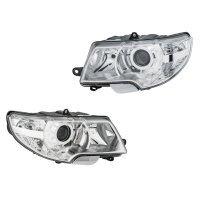 Headlight Set 12 V W16W H7/H3 W5W Halogen DE FF HELLA for...