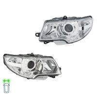 Headlight Set 12 V W16W H7/H3 W5W Halogen DE FF HELLA for...