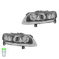 Headlight Set 12 V D2S P21W PY21W W5W Bi-Xenon HELLA for...