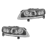 Scheinwerfer-Set links/rechts W5W HELLA für AUDI A6...