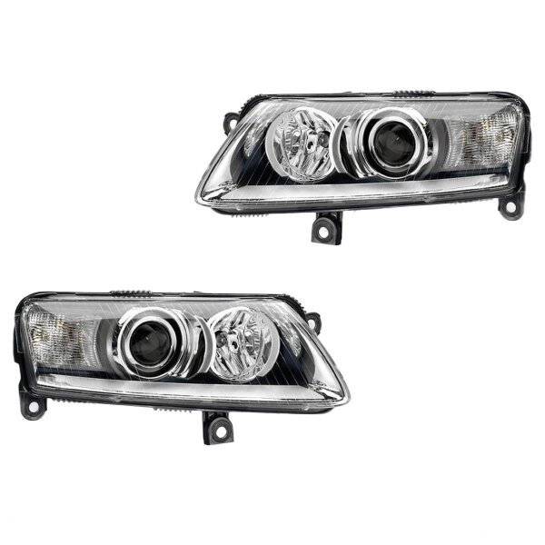 Scheinwerfer-Set links/rechts P27/7W HELLA für AUDI A6 Avant (4F5, C6)