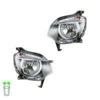 Headlight Set left right 12 V PY21W H4 Halogen HELLA for...