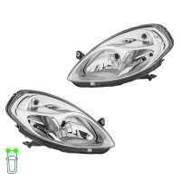 Headlight Set 12 V H7/H3 W5W PY21W Halogen HELLA for...