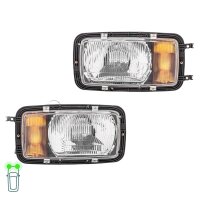 Headlight Set left right 12 V 24 V H4 T4W P21W Halogen...