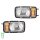 Headlight Set left right 12 V 24 V H4 T4W P21W Halogen HELLA for e.g. MB SK