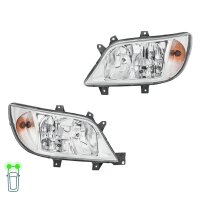 Headlight Set 12 V H7/H3/H7 W5W PY21W Halogen HELLA for...