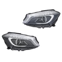 Headlight Set left right 12 V D1S/H7 LED bi-xenon HELLA...