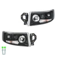 Headlight Set 24 V PY21W W5W H7/H1/H3 Halogen DE HELLA...