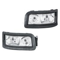 Headlight Set left right 24 V H7/H7 W5W halogen HELLA for...
