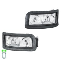 Headlight Set left right 24 V H7/H7 W5W halogen HELLA for...